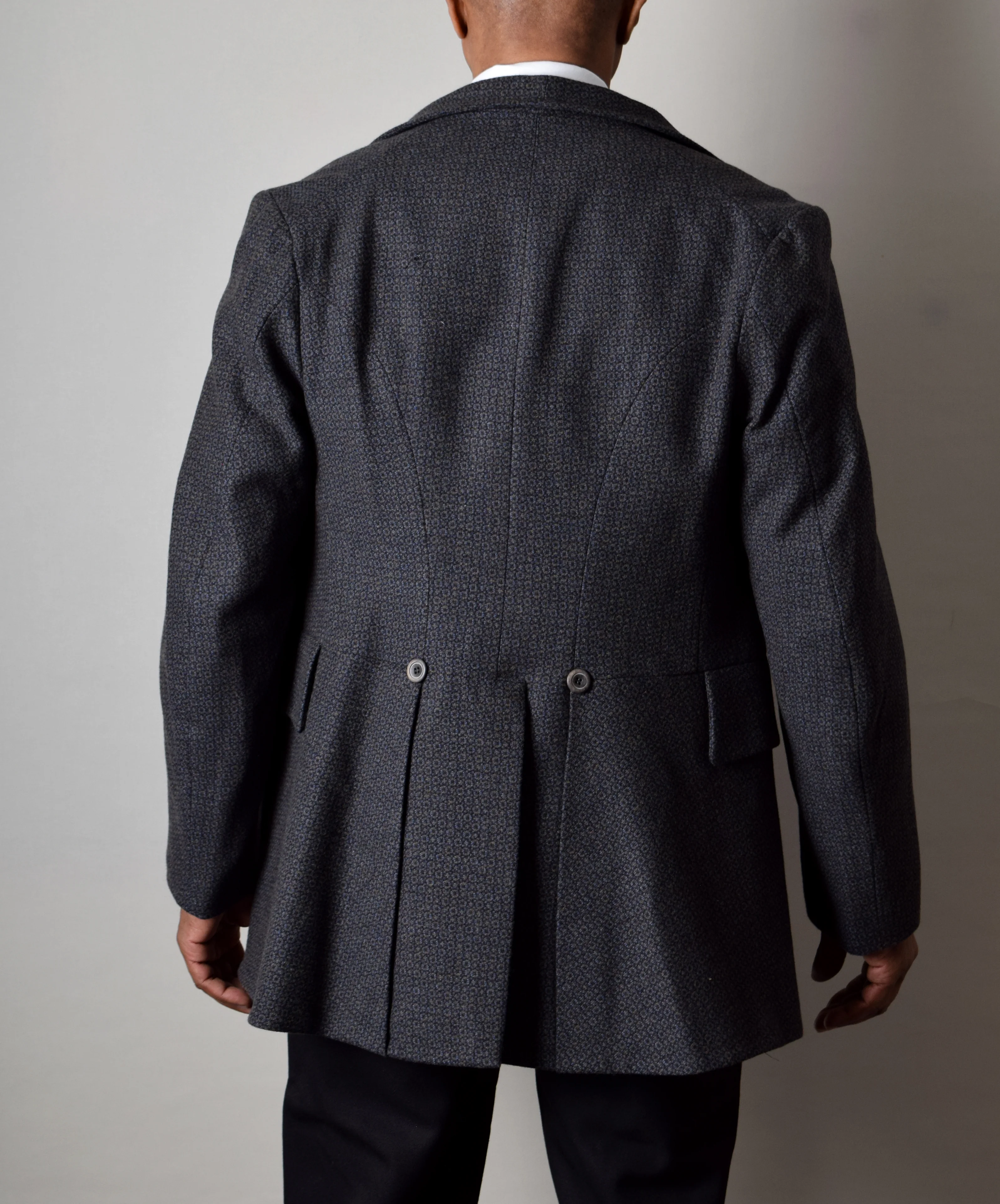 Black/Grey Fossil Late Victorian Coat (JA1880-502) - Image 3