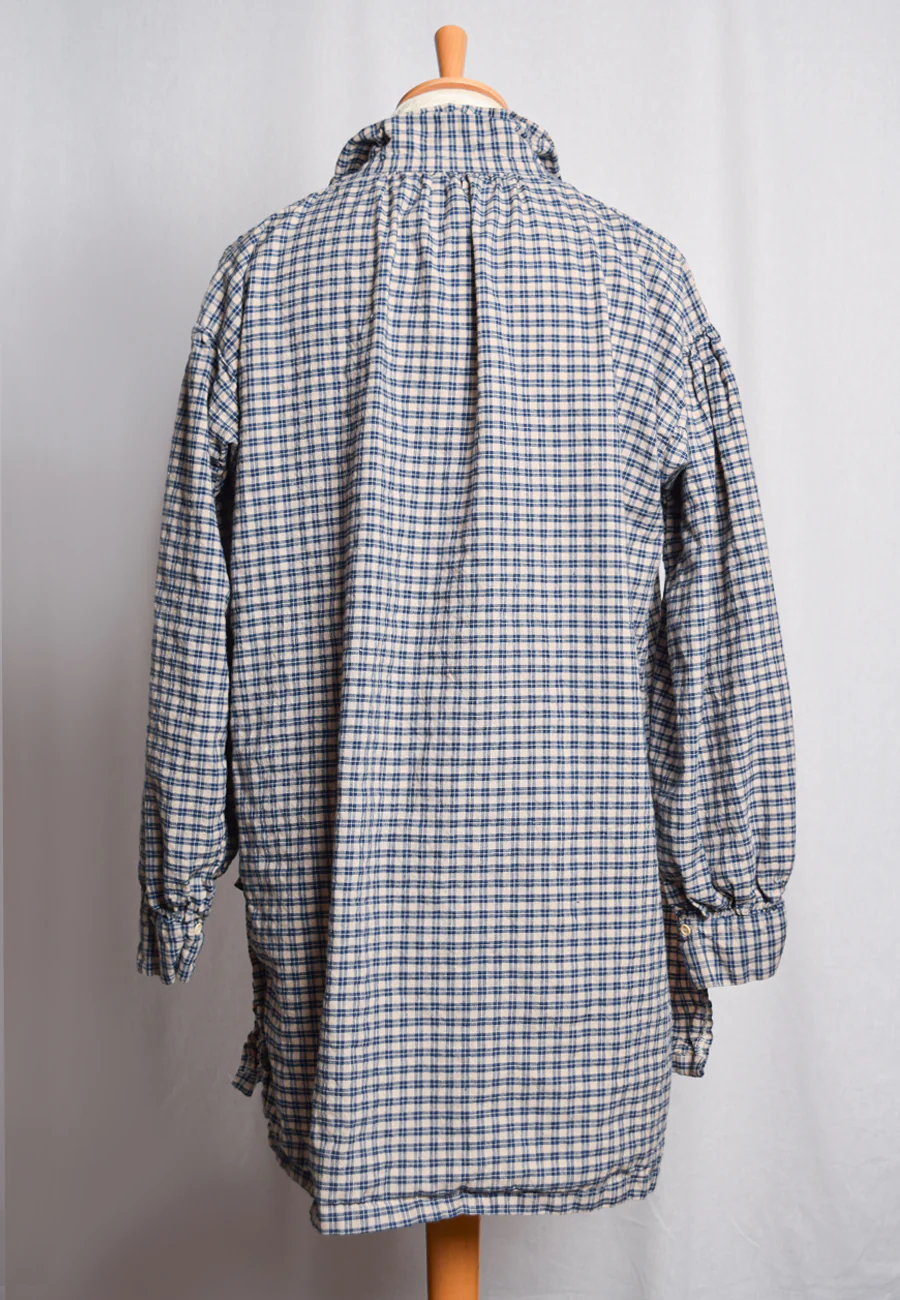 Check Linen Cotton C18th Sailor's Shirt (SH120CB) - Image 6