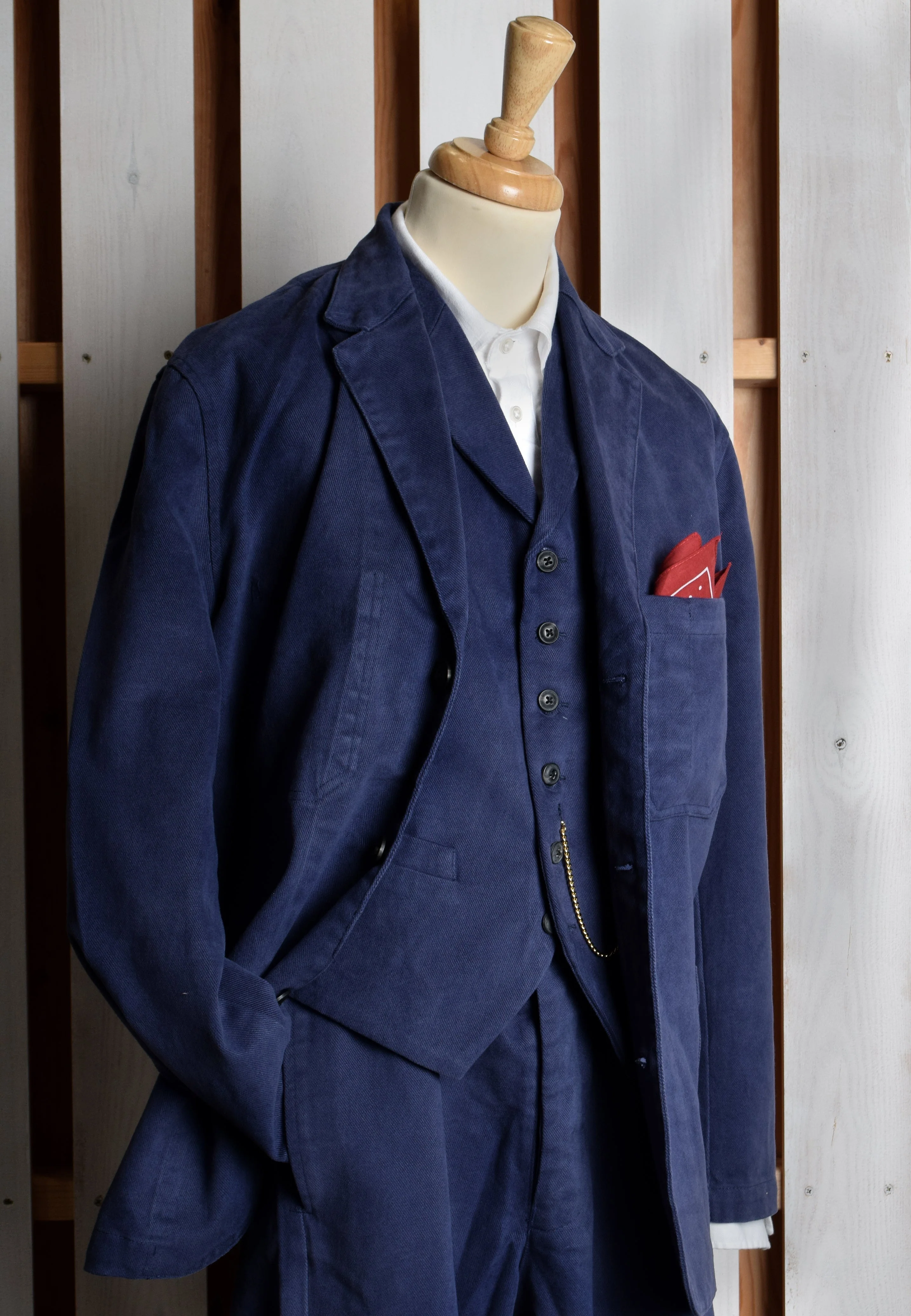Blue Drill Workman's Suit (GR100) - Image 2