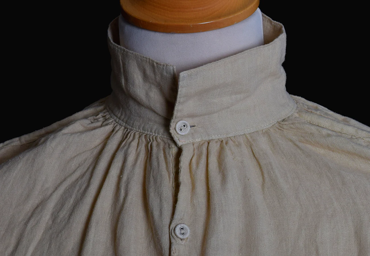 Broken Down C18th Linen Shirt (SH120B) - Image 14