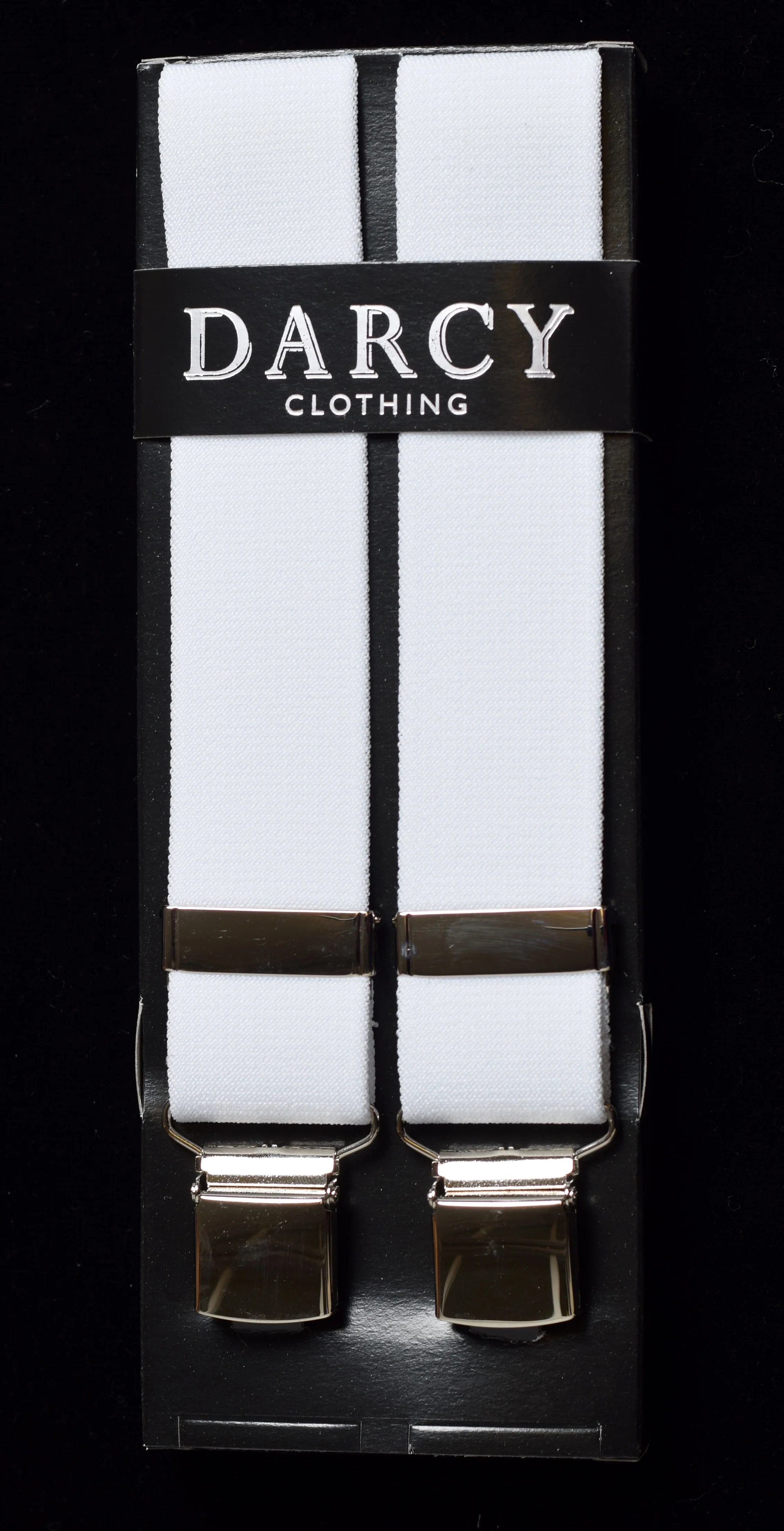 Clip-on Black or White braces (BR731BW) - Image 3