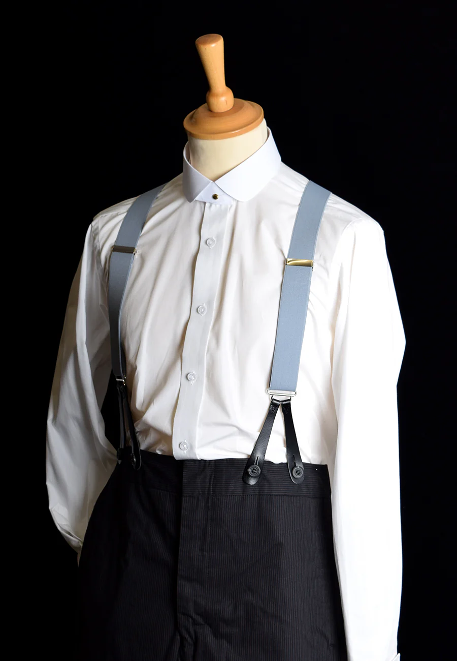 Collarless White Poplin Tunic Shirt (SH200) - Image 5