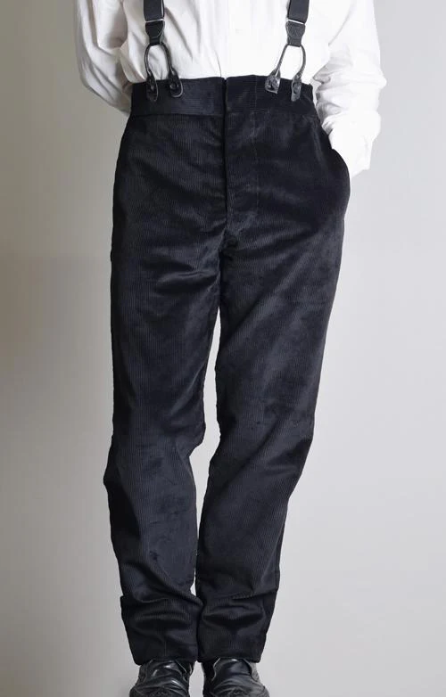 Corduroy Fishtail Back Trousers. 7 colourways (TR600) - Image 3