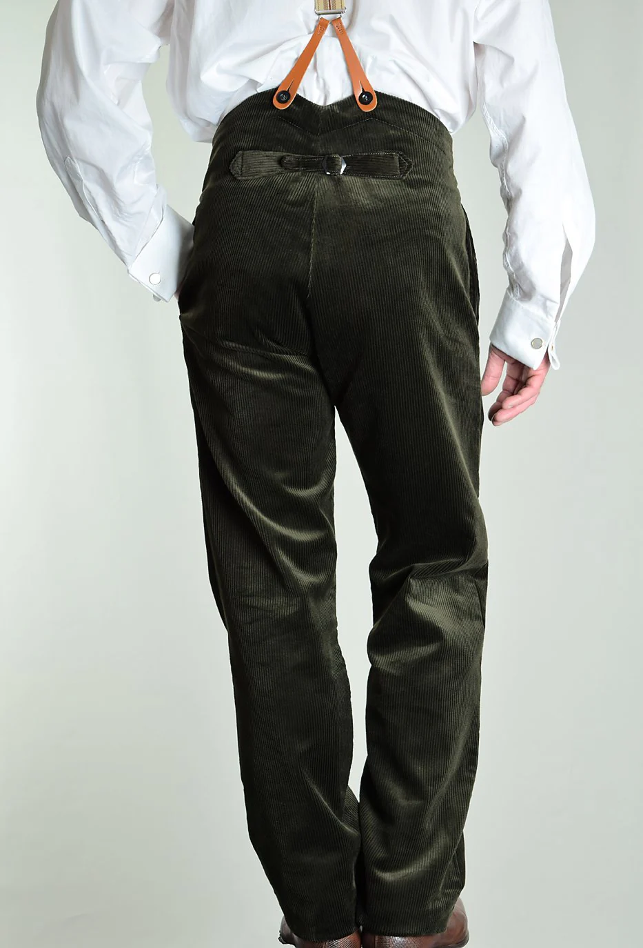 Corduroy Fishtail Back Trousers. 7 colourways (TR600) - Image 6
