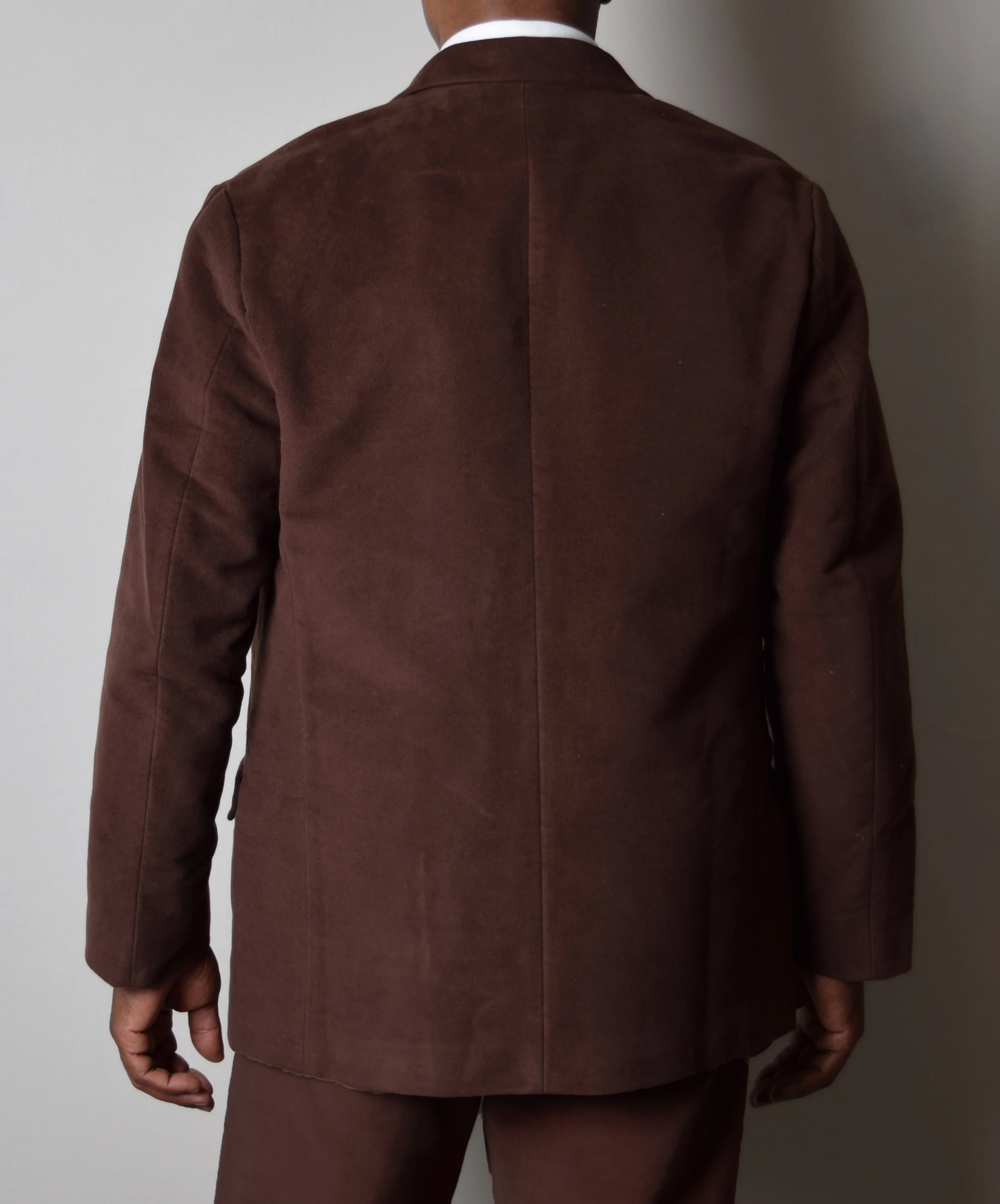 Chocolate Brown Moleskin Informal Lined C20th Jacket (JA1920-C) - Image 3