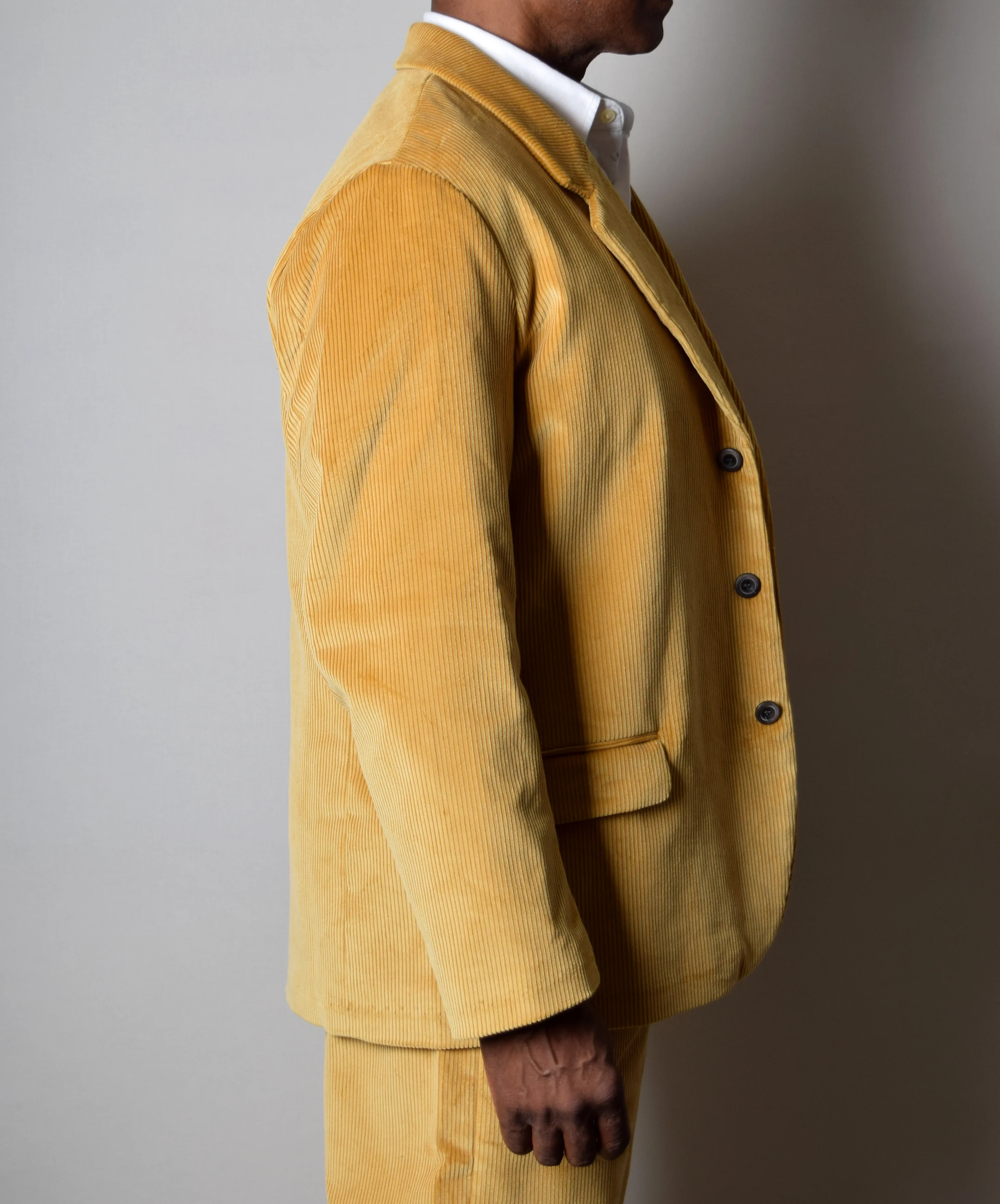 Gold Corduroy Informal Lined C20th Jacket (JA1920-G) - Image 2