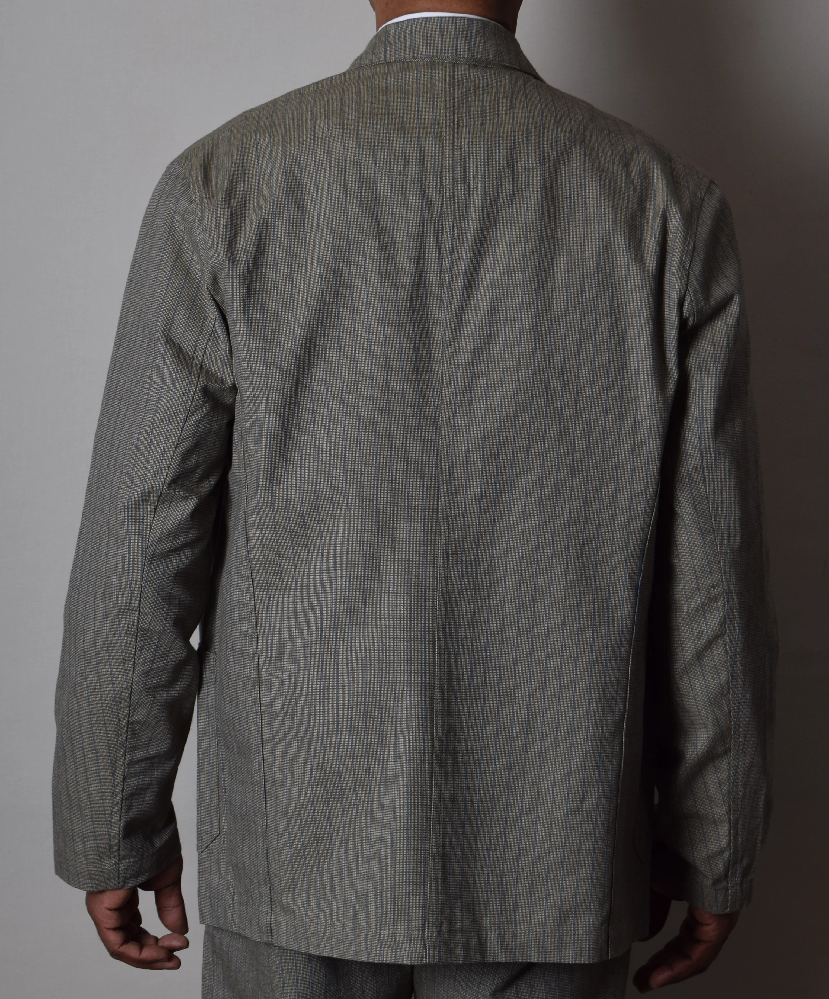 Olive/Blue Stripe Jacket (JA305) - Image 3