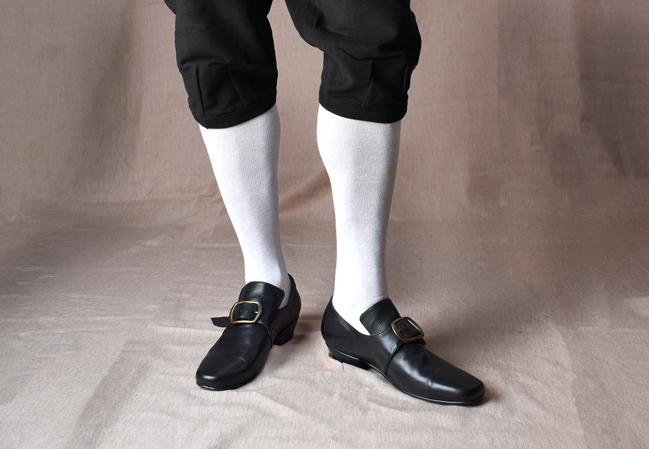 Men's C18th Buckle Shoes Stone (SPM1750W) - Image 3
