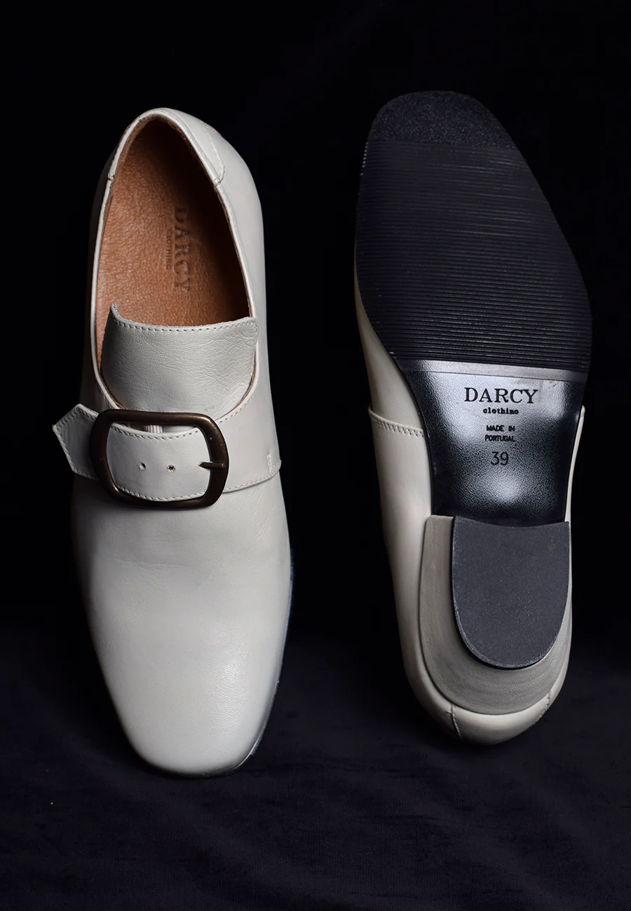 Men's C18th Buckle Shoes Stone (SPM1750W) - Image 9