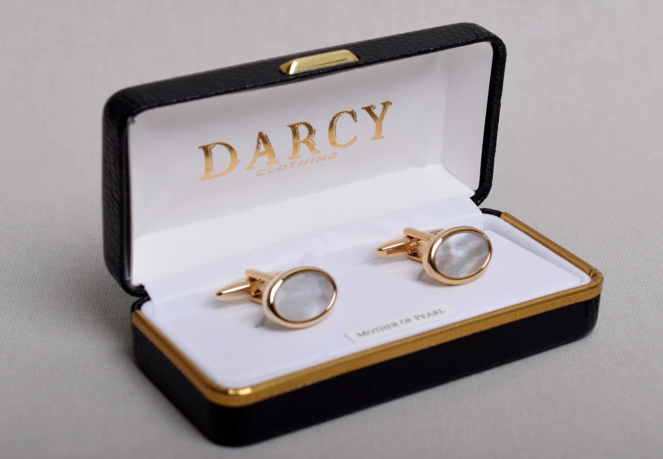 Gilt and Silver Cuff Links (ST915) - Image 3
