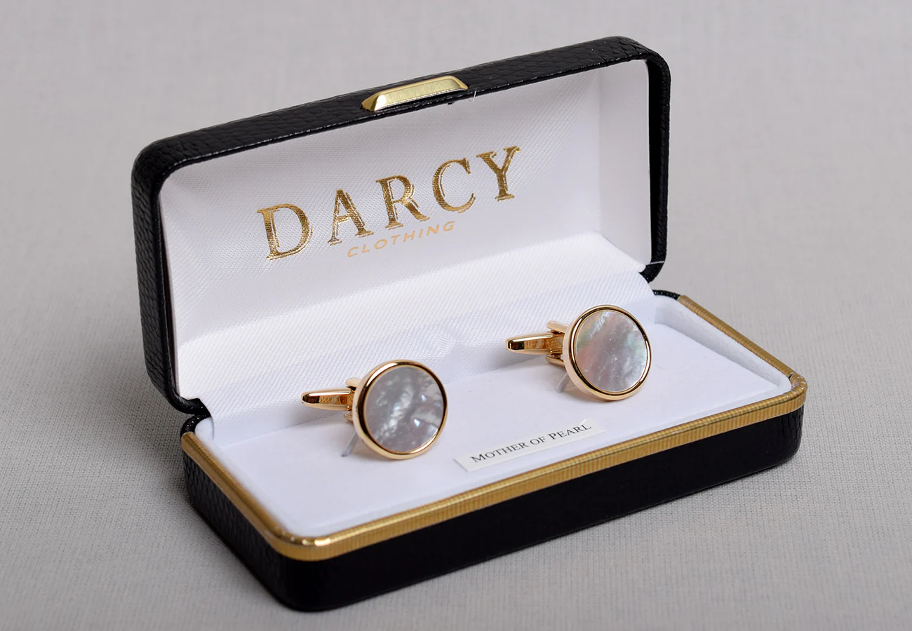 Gilt and Silver Cuff Links (ST915) - Image 4