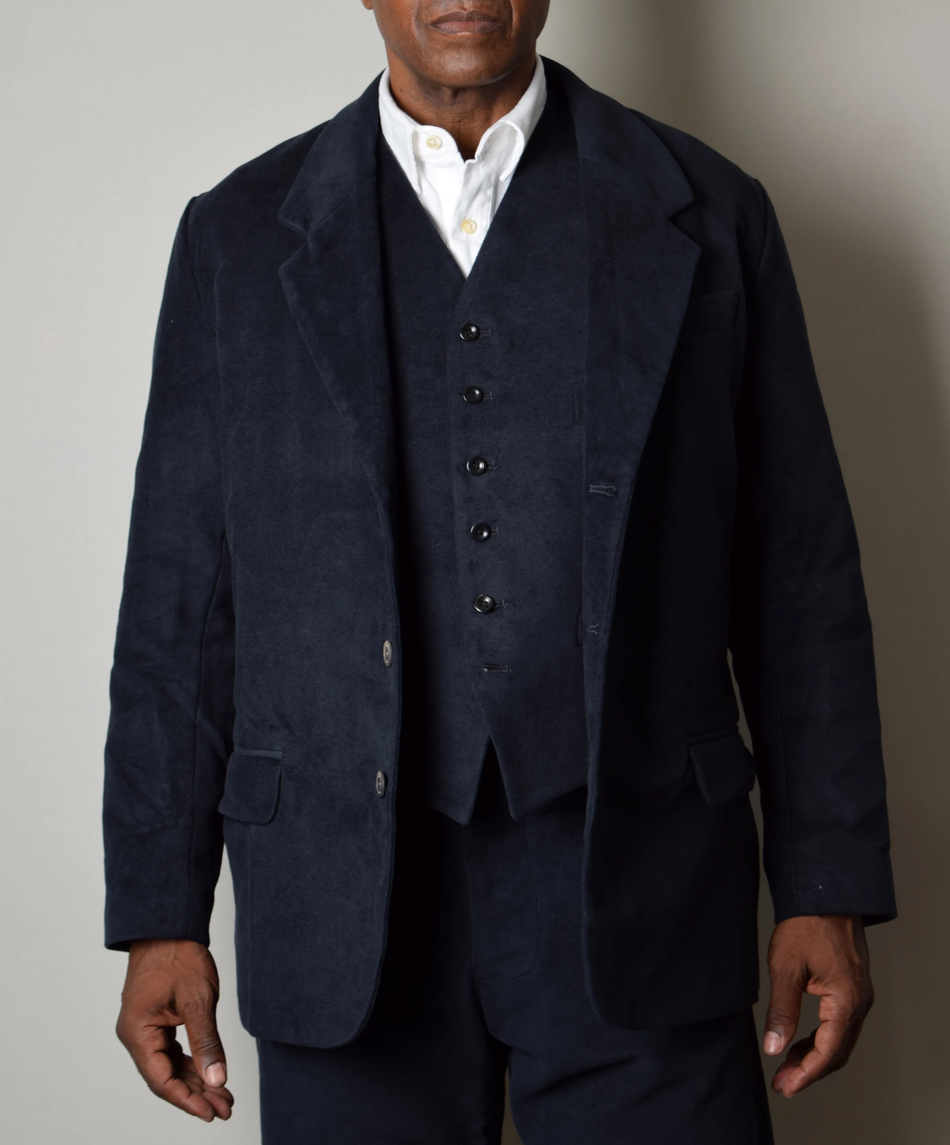 Navy Moleskin Informal Lined C20th Jacket (JA1920-N) - Image 5
