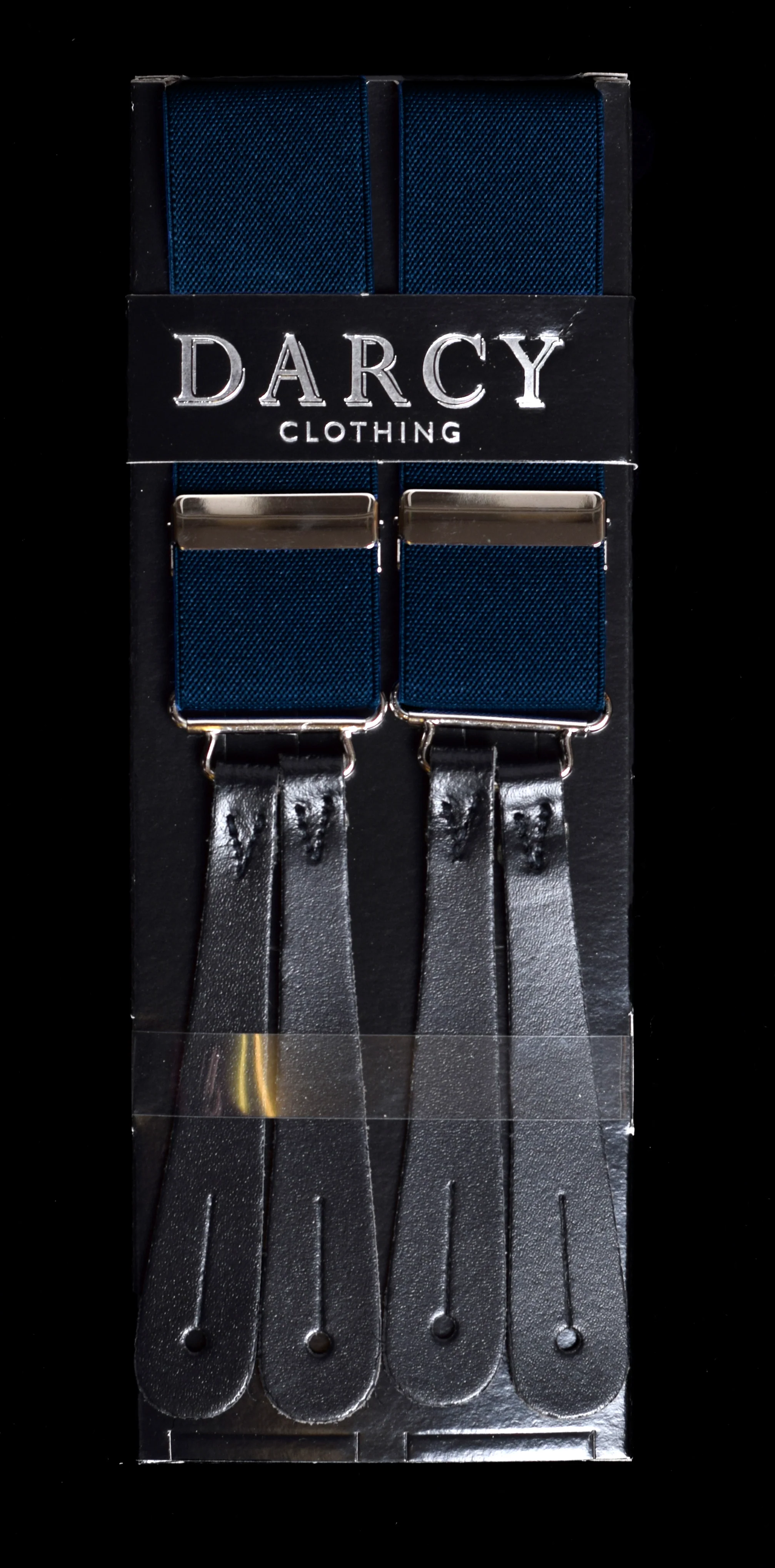 Plain Coloured Button-on Braces with Stamped Leather ends (BR700) - Image 9