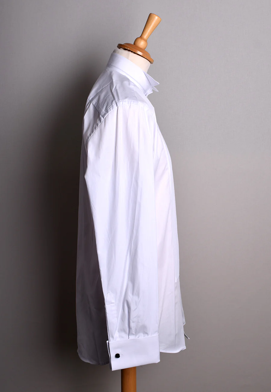 Pleated Front Evening Shirt - Wing or Turndown Collar (SH254) - Image 3