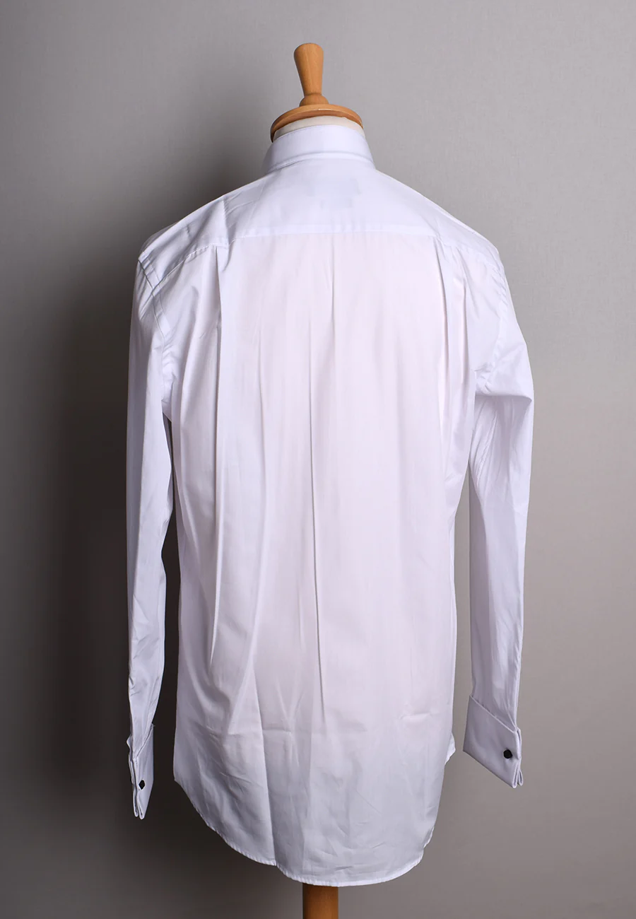 Pleated Front Evening Shirt - Wing or Turndown Collar (SH254) - Image 4