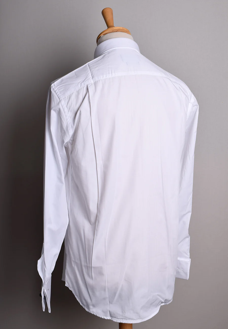 Pleated Front Evening Shirt - Wing or Turndown Collar (SH254) - Image 8