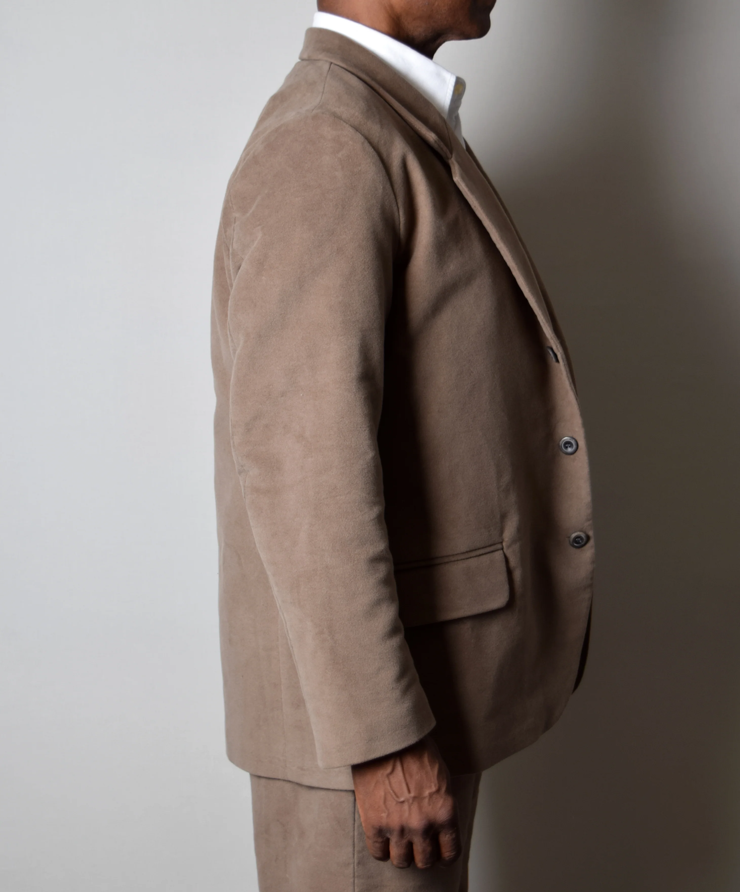 New Putty Moleskin Informal Lined C20th Jacket (JA1920-P) - Image 2