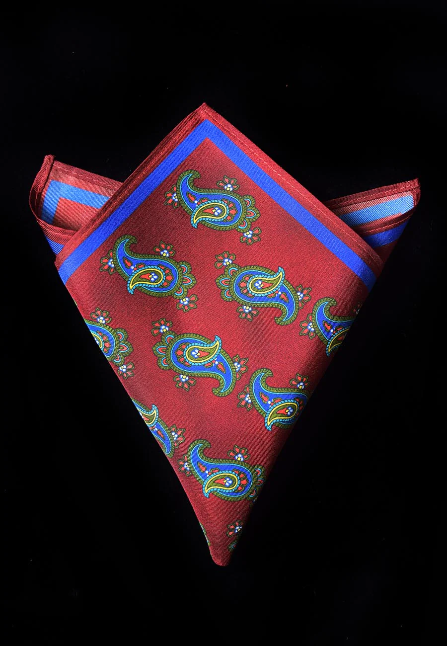 Printed Silk Pocket Square (HA96K) - Image 10