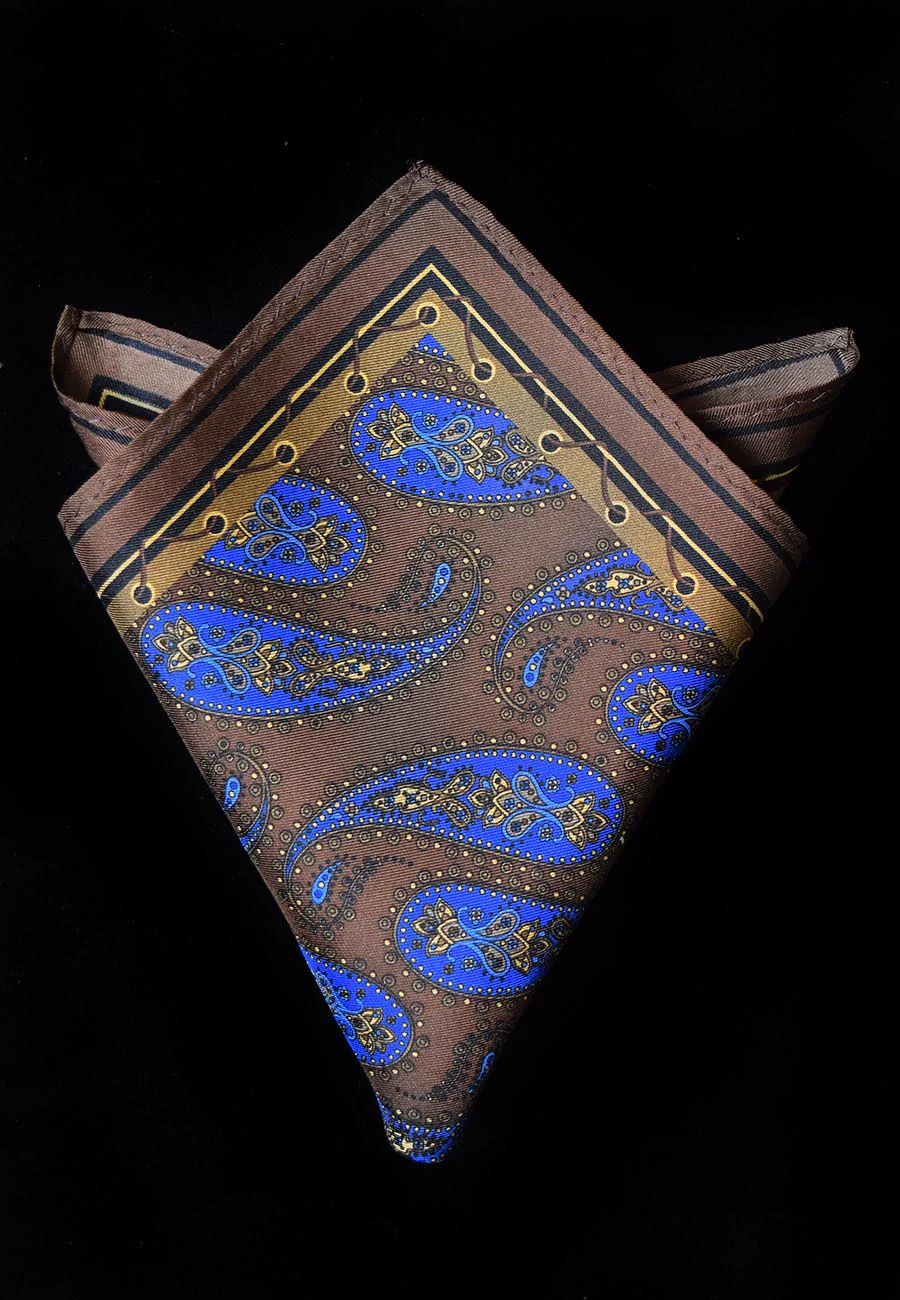 Printed Silk Pocket Square (HA96K) - Image 11