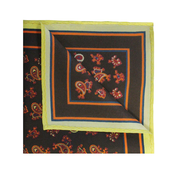Printed Silk Pocket Square (HA96K) - Image 15