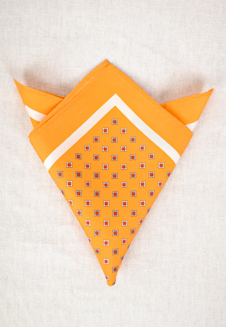 Printed Silk Pocket Square (HA96K) - Image 4