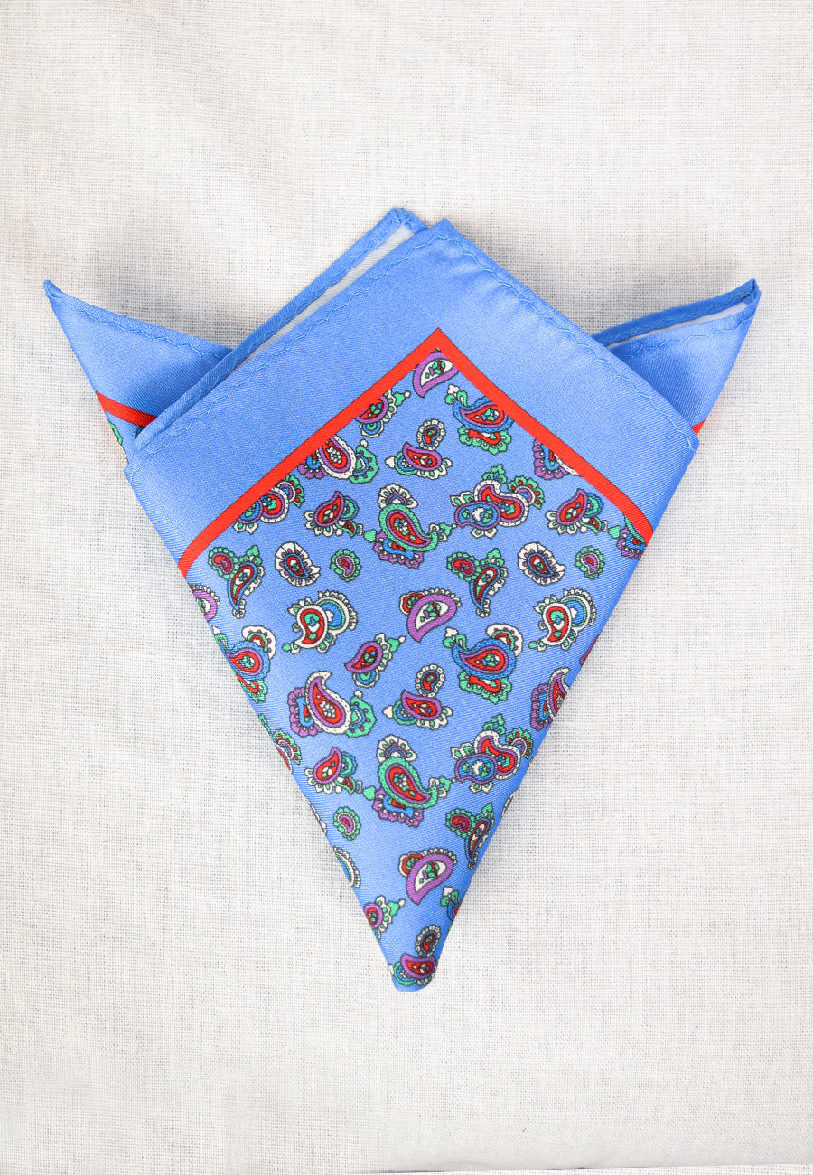Printed Silk Pocket Square (HA96K) - Image 5