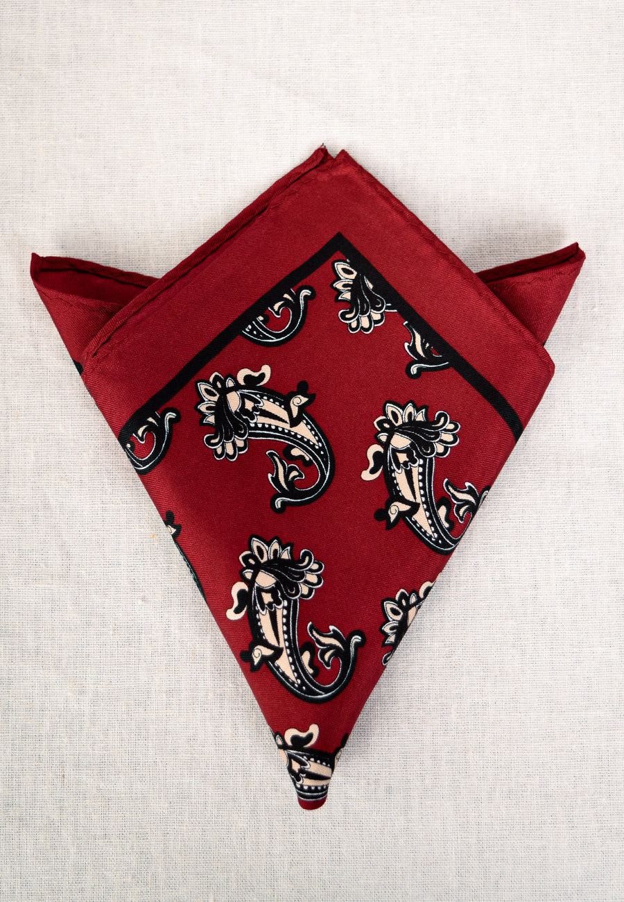 Printed Silk Pocket Square (HA96K) - Image 6
