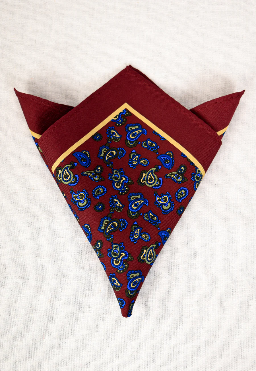 Printed Silk Pocket Square (HA96K) - Image 7