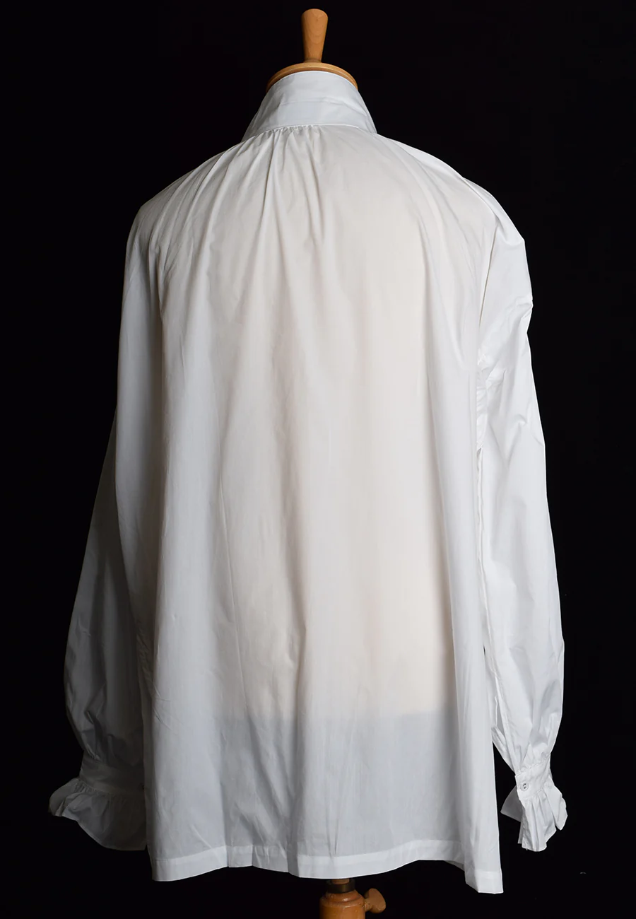 Square Cut Frilled Cotton Lawn Period Shirt (SH110) - Image 3