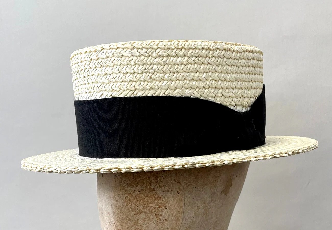 Traditional Straw Boater Hat (HA112) - Image 5