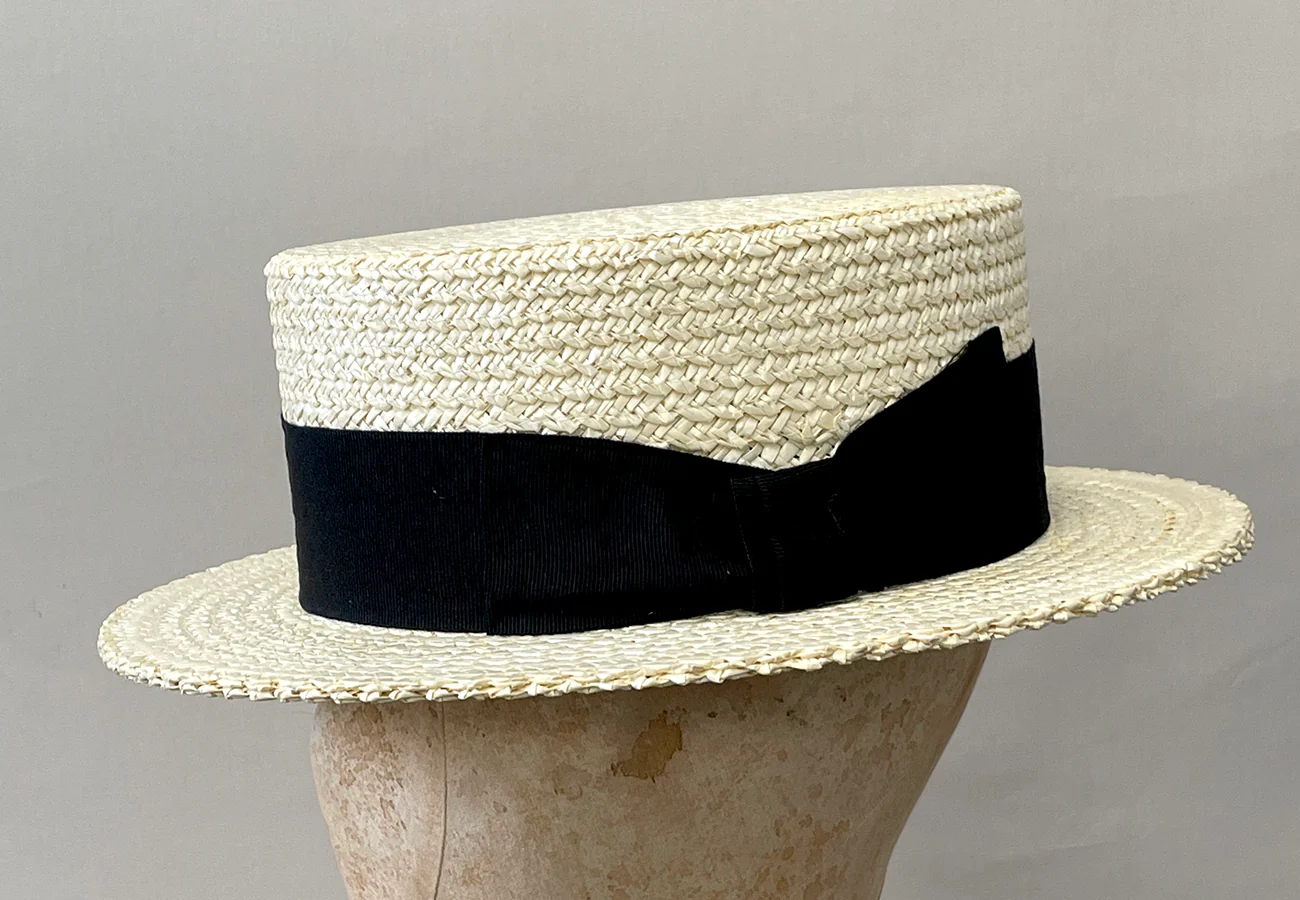 Traditional Straw Boater Hat (HA112) - Image 6