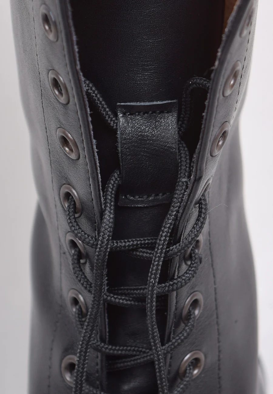 Victorian Lace Up Leather Boots (SP1910) - Image 6