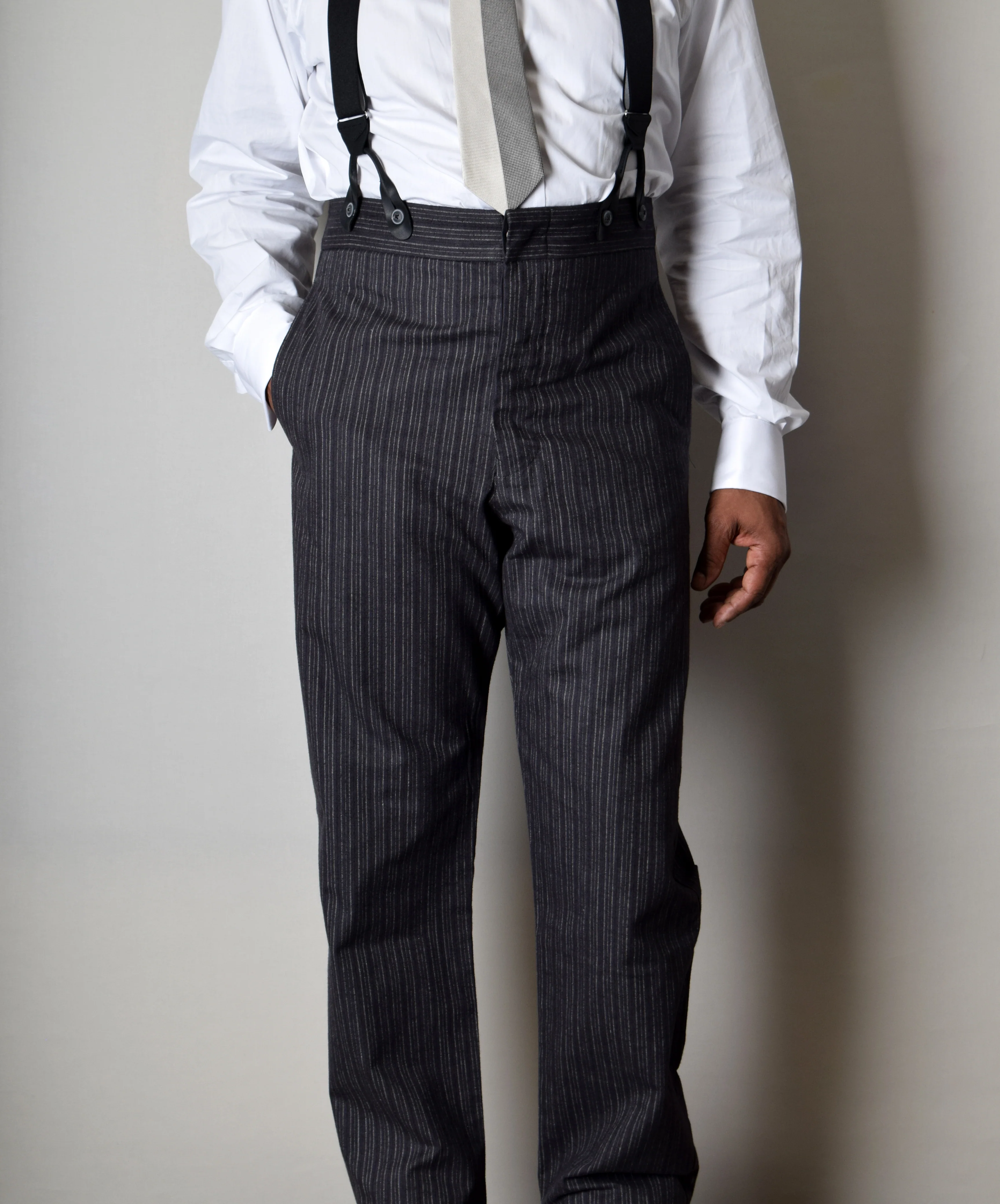 Western Stripe Fishtail Back Trousers (TR1200)