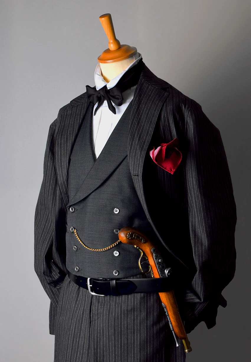 Western Stripe Rever Waistcoat (WC1200-R) - Image 4