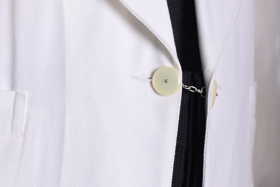 White Cotton Drill Mess Jacket (JA112) - Image 3