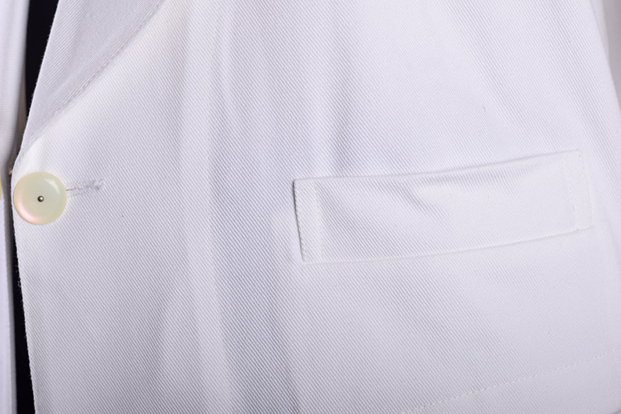 White Cotton Drill Mess Jacket (JA112) - Image 4